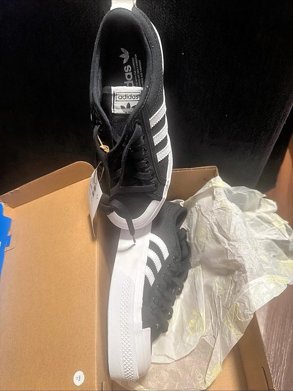 Adidas Original Nizza Platform FV5321 Woman's 5.5 Black, White